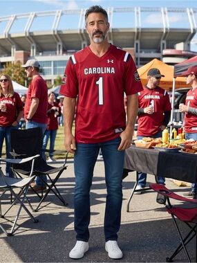 LIKE NEW! Under Armour University of South Carolina #1 Premium Football Jersey